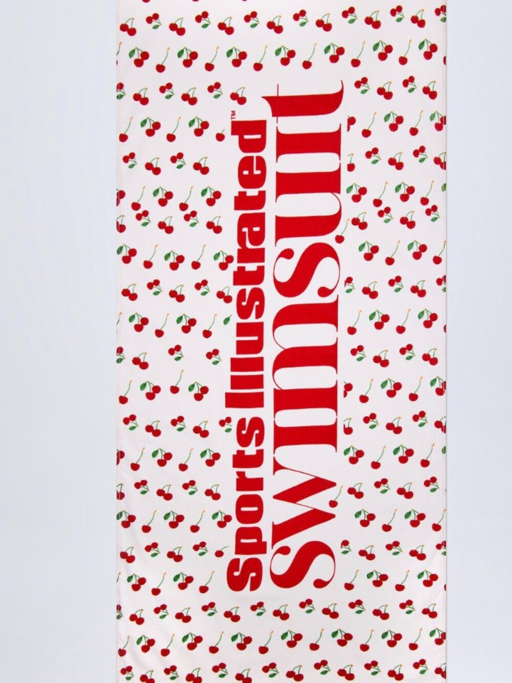 NWT Oh Polly Cherry Print Beach Towel | Reversible Oversized Pool Towel